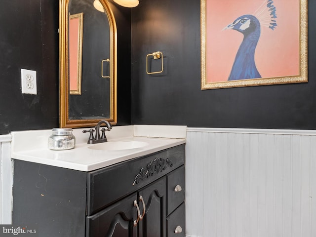 15 Morris St, Annapolis, MD 21401 - bathroom with wainscoting and vanity