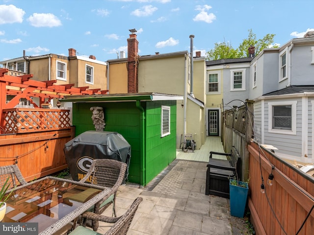 15 Morris St, Annapolis, MD 21401 - view of patio with fence, a grill, and a deck