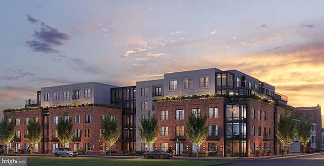 811 N Columbus St Unit 207, Alexandria, VA 22314 - view of property at dusk