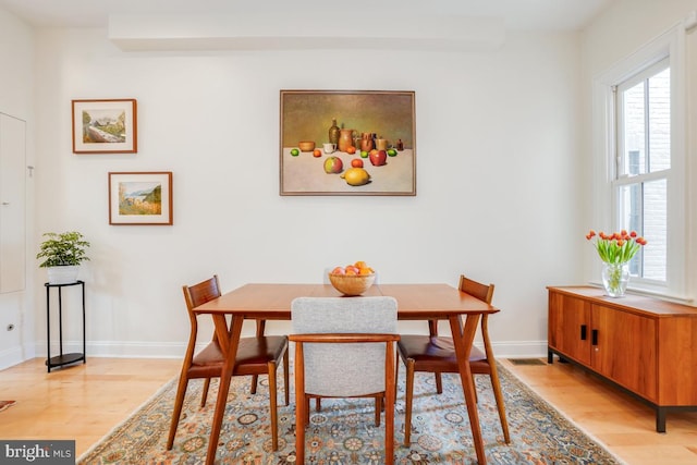 1809 12th St NW, Washington, DC 20009 - dining area with light wood-type flooring