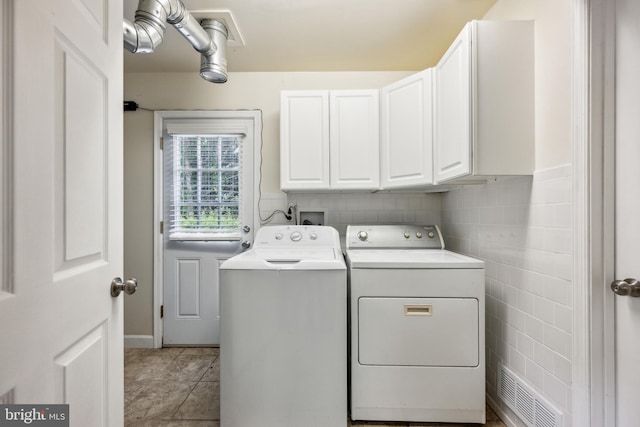 12430 Shadow Ln, Bowie, MD 20715 - clothes washing area featuring cabinet space and washer and dryer