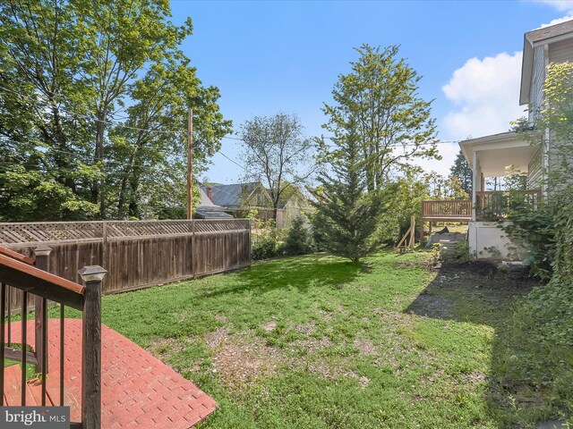 13 N Allegany St, Cumberland, MD 21502 - view of yard with a wooden deck