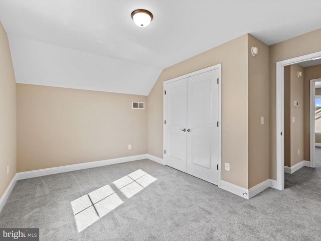 200 School Rd, Bethel, DE 19931 - bonus room with visible vents, baseboards, carpet, and vaulted ceiling