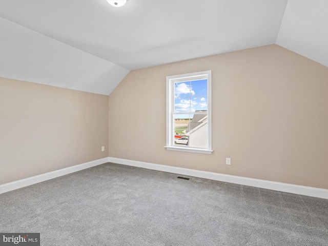 200 School Rd, Bethel, DE 19931 - bonus room with visible vents, baseboards, carpet floors, and lofted ceiling