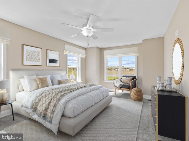 200 School Rd, Bethel, DE 19931 - carpeted bedroom featuring baseboards and a ceiling fan