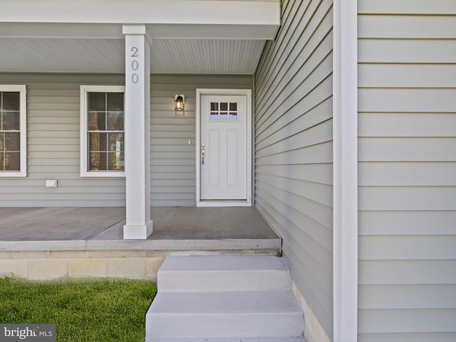 200 School Rd, Bethel, DE 19931 - doorway to property with a porch