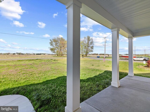 200 School Rd, Bethel, DE 19931 - view of yard featuring a porch