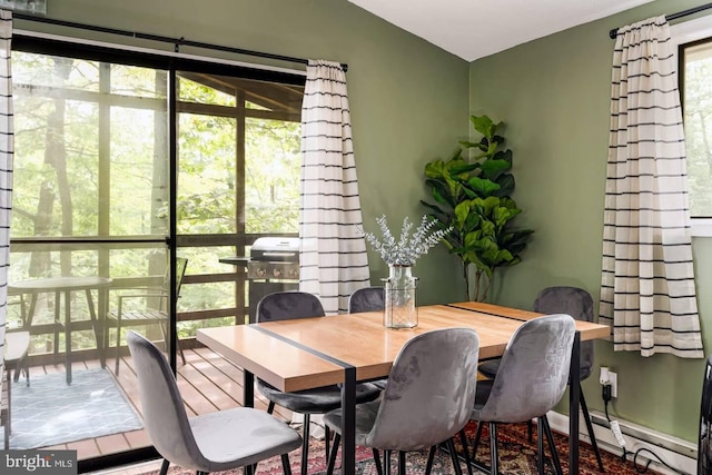 view of dining room
