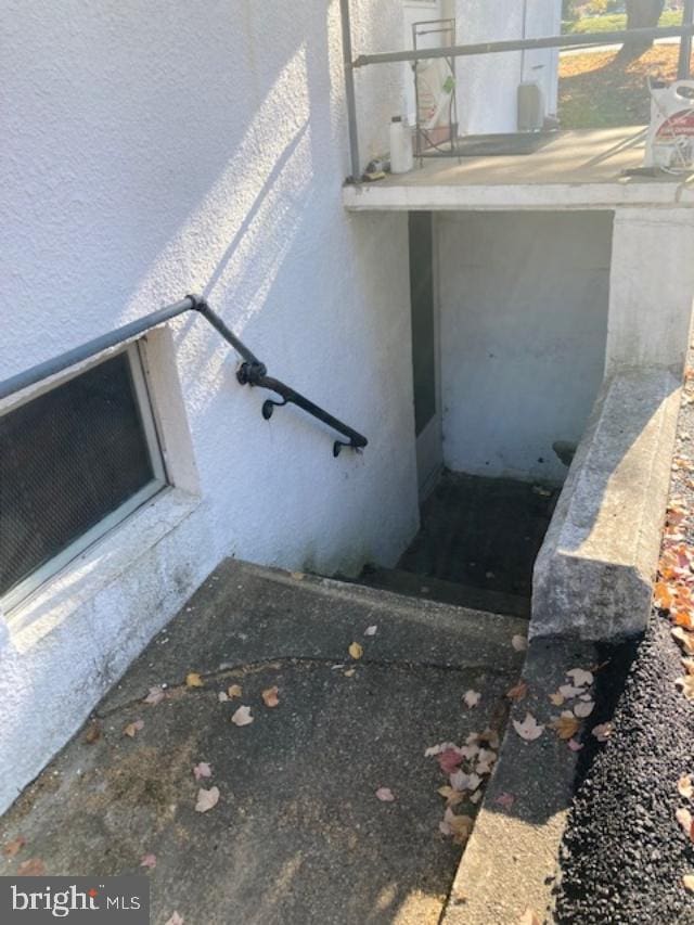 view of stairway