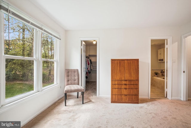 3430 Valewood Dr, Oakton, VA 22124 - living area with carpet flooring, baseboards, and plenty of natural light