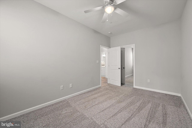 2 Rabbit Run Ln, Ocean Pines, MD 21811 - unfurnished bedroom with a closet, ceiling fan, carpet floors, and baseboards