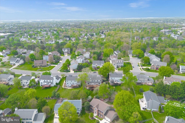 birds eye view of property featuring a residential view