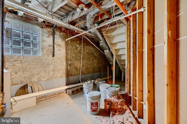 view of attic