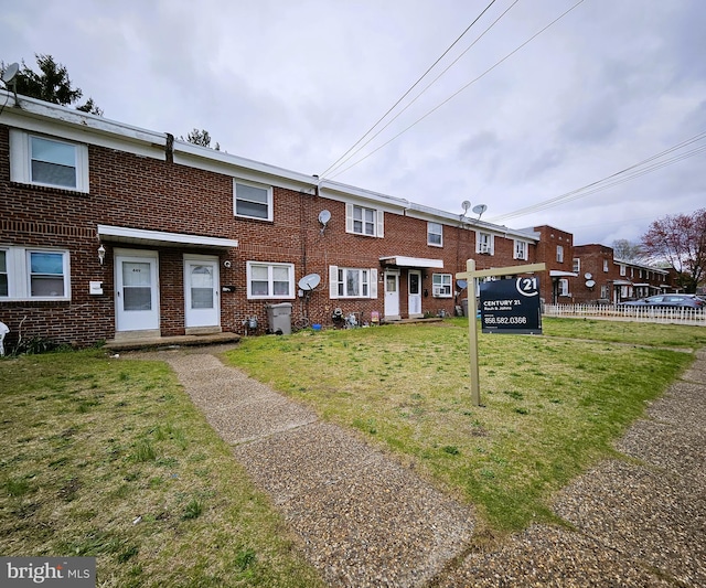 4471/2 Cook Ave, Paulsboro, NJ 08066 - view of property featuring a front lawn and brick siding
