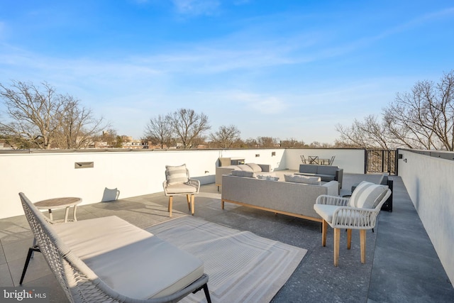view of patio / terrace featuring an outdoor hangout area