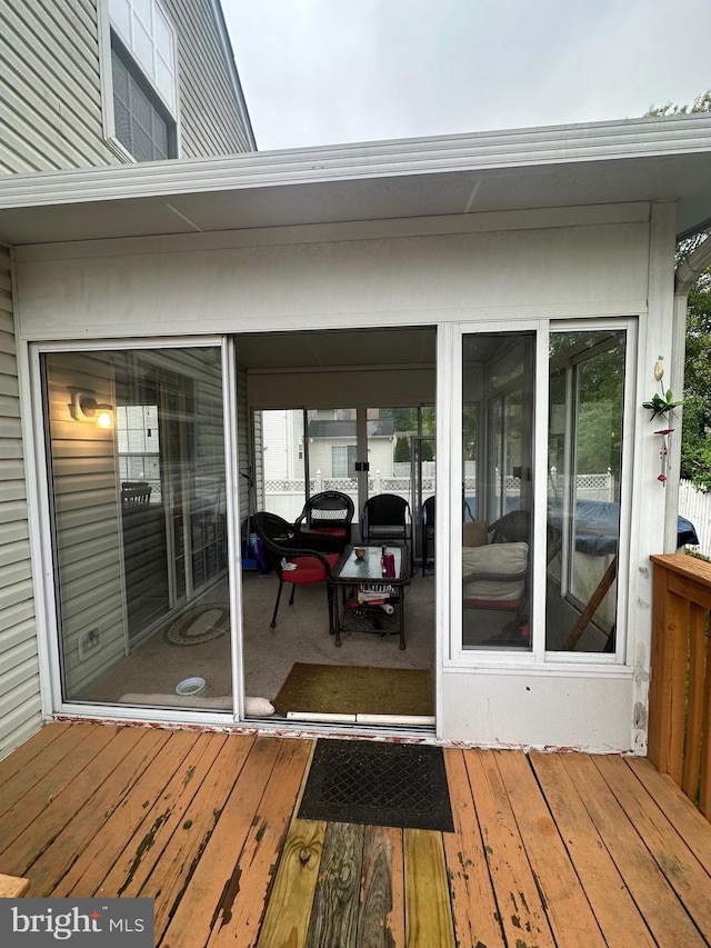 view of deck