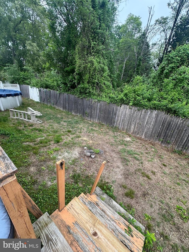 view of fenced backyard