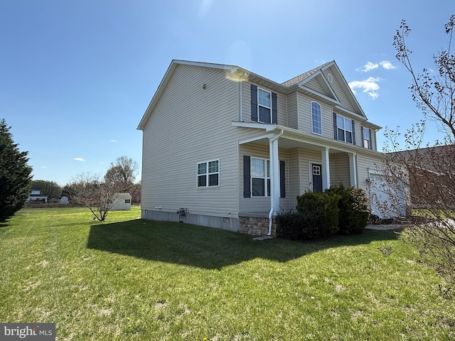 97 S Nightingale Dr, Milford, DE 19963 - view of side of property with a lawn