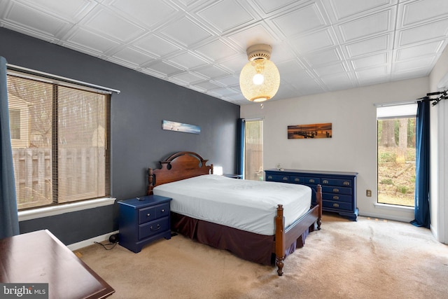 2200 Harpoon Dr, Stafford, VA 22554 - bedroom featuring light colored carpet, baseboards, and an ornate ceiling