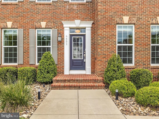 6451 Dresden Pl, Frederick, MD 21701 - property entrance with brick siding