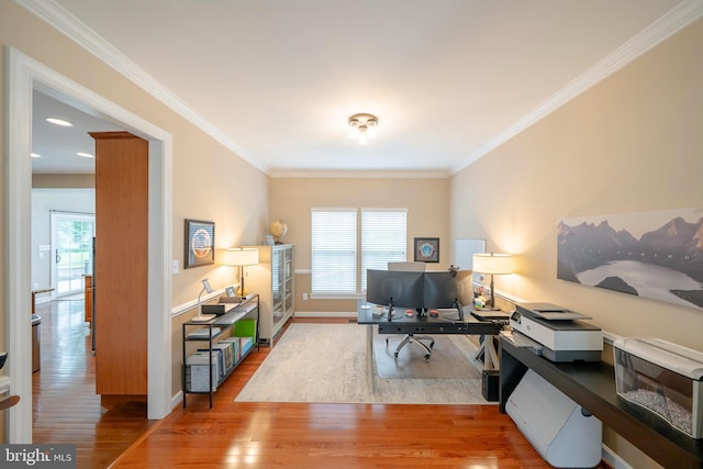 869 Bourban Ln, West Grove, PA 19390 - office space featuring wood finished floors and ornamental molding