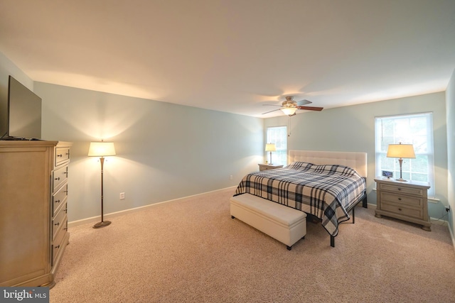 869 Bourban Ln, West Grove, PA 19390 - bedroom with light colored carpet and ceiling fan
