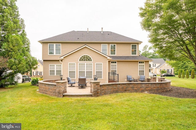 869 Bourban Ln, West Grove, PA 19390 - rear view of property featuring a patio and a yard