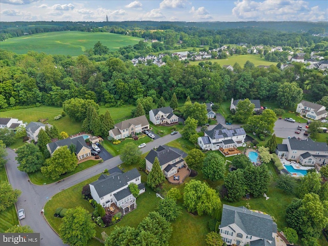 869 Bourban Ln, West Grove, PA 19390 - aerial view of property and surrounding area with nearby suburban area