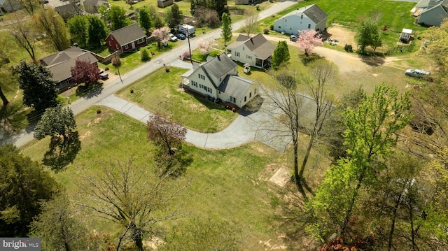 birds eye view of property featuring a residential view