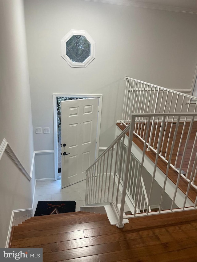 15712 Brandywine Rd, Dumfries, VA 22025 - entryway with baseboards and tile patterned flooring