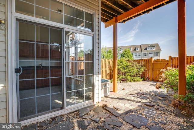 8114 Rainwater Cir, Manassas, VA 20111 - view of patio featuring a gate and fence