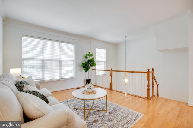 8114 Rainwater Cir, Manassas, VA 20111 - living room featuring baseboards and wood finished floors