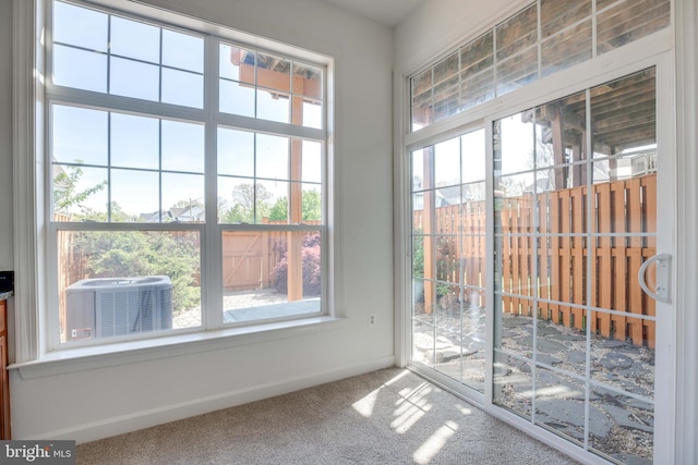 8114 Rainwater Cir, Manassas, VA 20111 - doorway to outside featuring carpet flooring