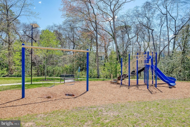 view of communal playground