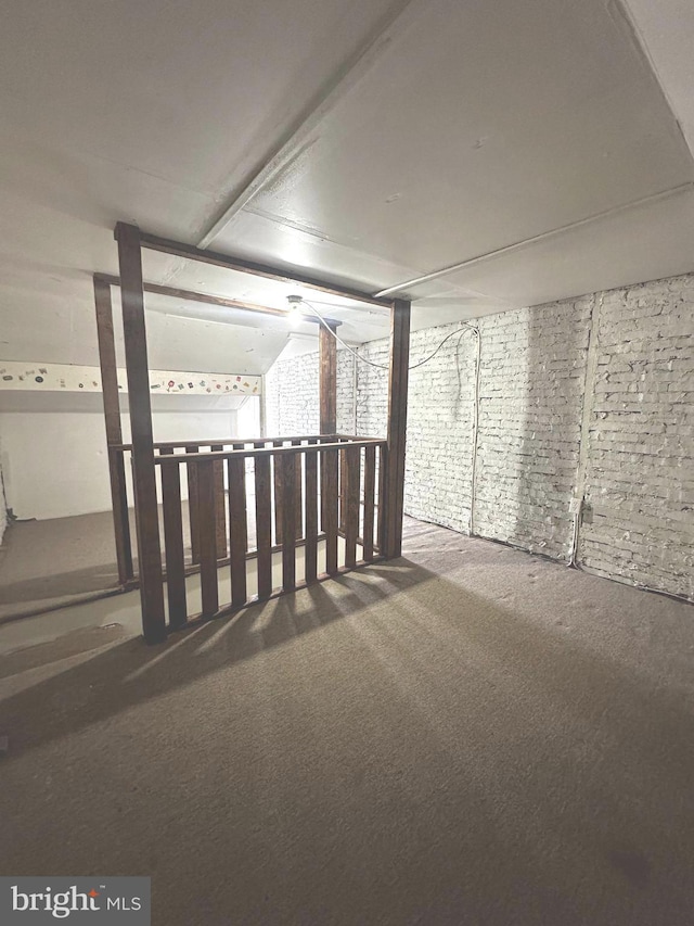 interior space featuring carpet flooring