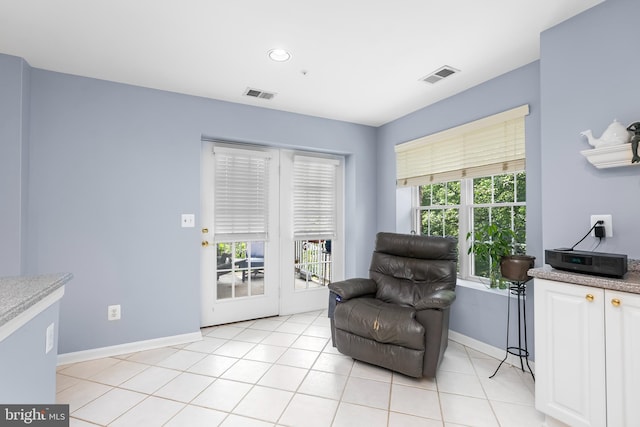 12310 Rosslare Ridge Rd Unit 301, Lutherville Timonium, MD 21093 - sitting room with baseboards, light tile patterned flooring, and recessed lighting