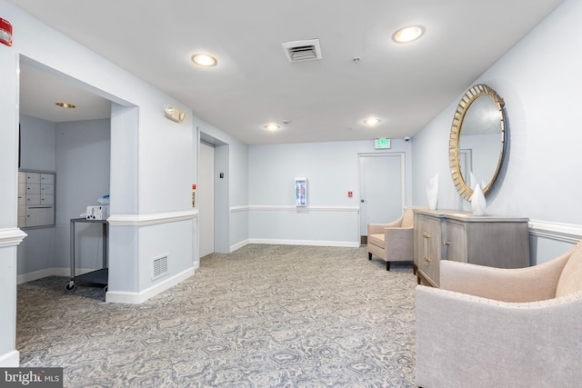 12310 Rosslare Ridge Rd Unit 301, Lutherville Timonium, MD 21093 - sitting room with recessed lighting, carpet floors, and baseboards