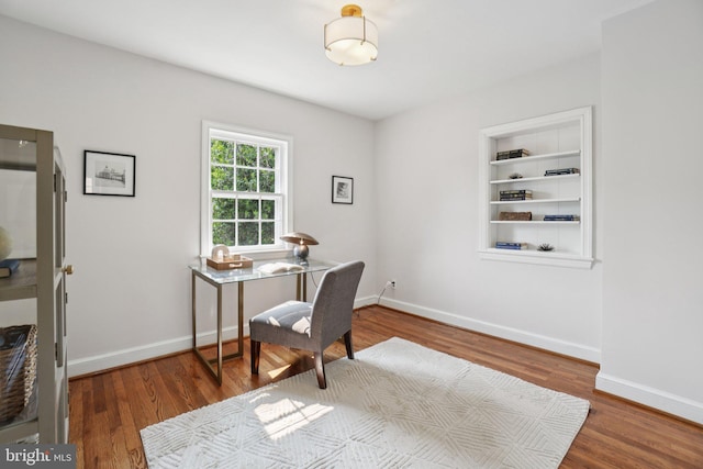 206 E Indian Spring Dr, Silver Spring, MD 20901 - home office featuring wood finished floors and baseboards