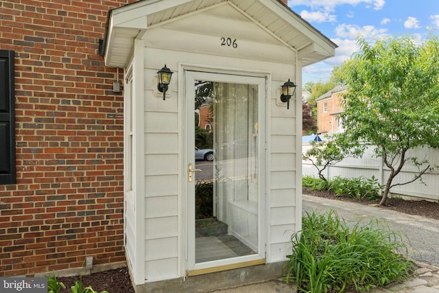 206 E Indian Spring Dr, Silver Spring, MD 20901 - view of exterior entry featuring brick siding