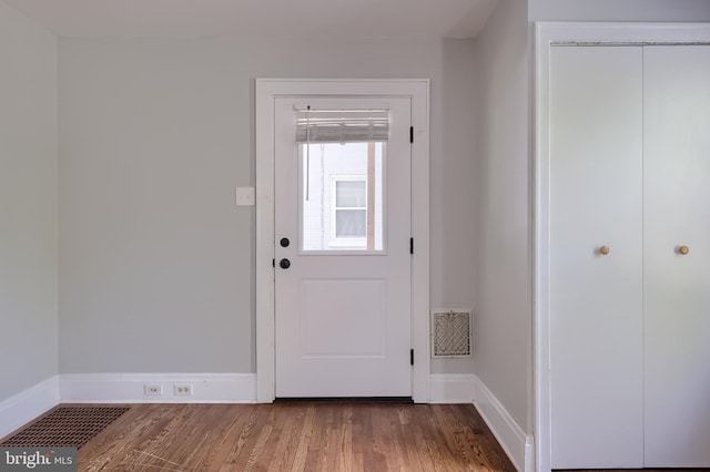1221 Elm Ave, Lancaster, PA 17603 - doorway to outside with wood finished floors and baseboards