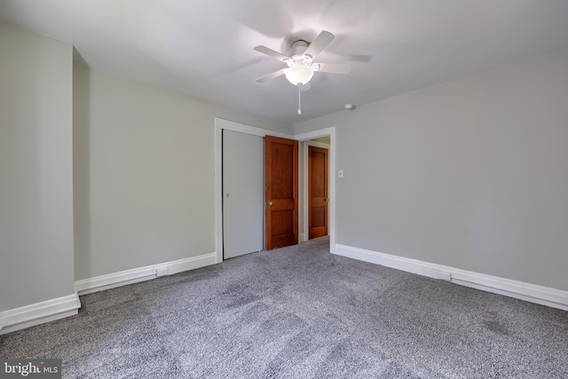 1221 Elm Ave, Lancaster, PA 17603 - unfurnished room featuring carpet, a ceiling fan, and baseboards