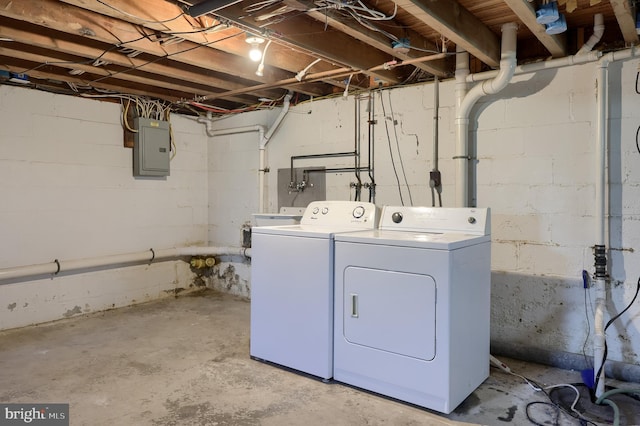1221 Elm Ave, Lancaster, PA 17603 - washroom with washer and dryer and electric panel