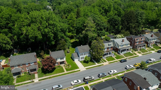 1221 Elm Ave, Lancaster, PA 17603 - aerial perspective of suburban area featuring a heavily wooded area