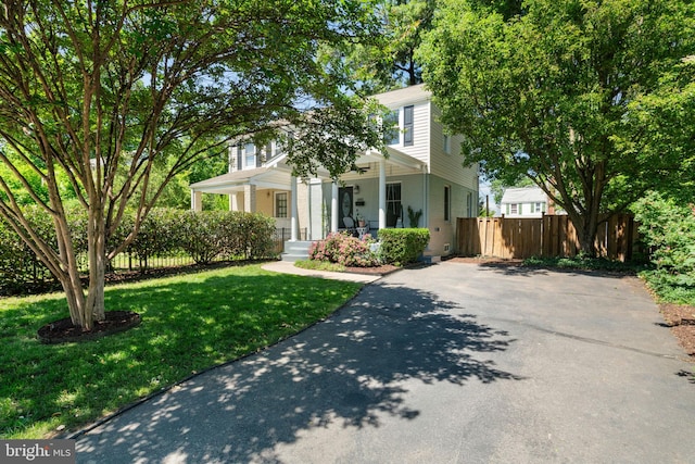 6002 Williamsburg Rd, Alexandria, VA 22303 - view of front of property with covered porch