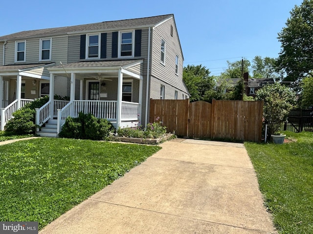 6005 Monticello Rd, Alexandria, VA 22303 - view of front of property featuring a porch