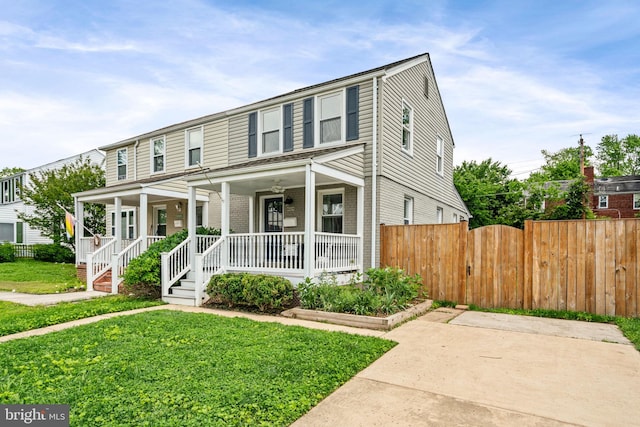 6005 Monticello Rd, Alexandria, VA 22303 - view of front of property with covered porch