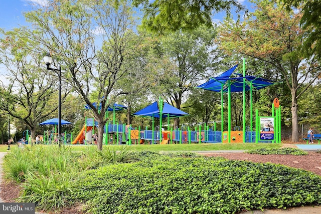 view of communal playground