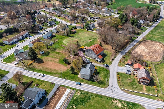 drone / aerial view with a residential view