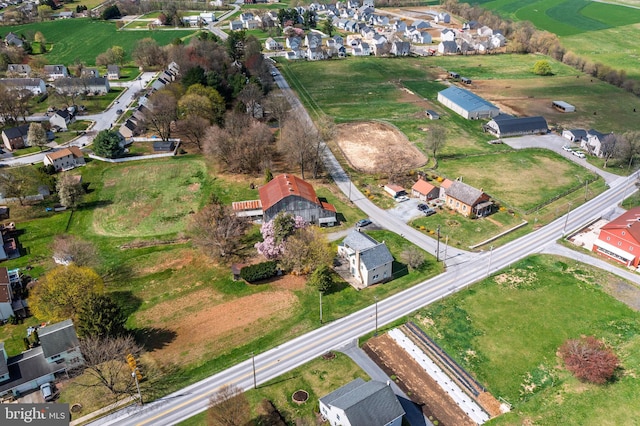 drone / aerial view with a residential view