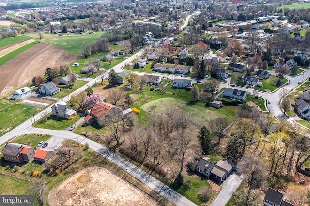 drone / aerial view featuring a residential view